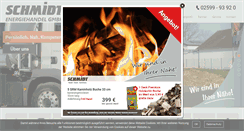 Desktop Screenshot of heizoel-schmidt.de